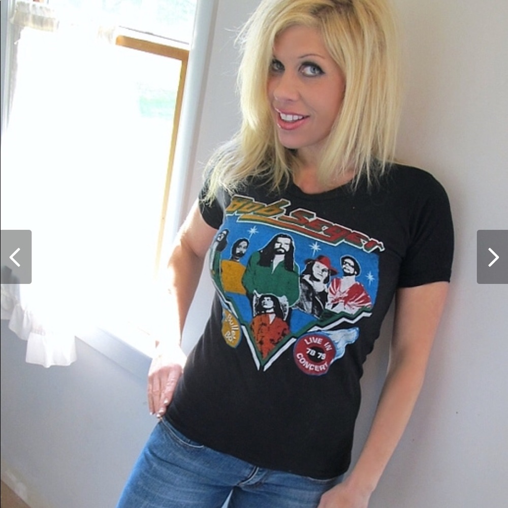 Vintage bob seger concert band T-shirt 78 79